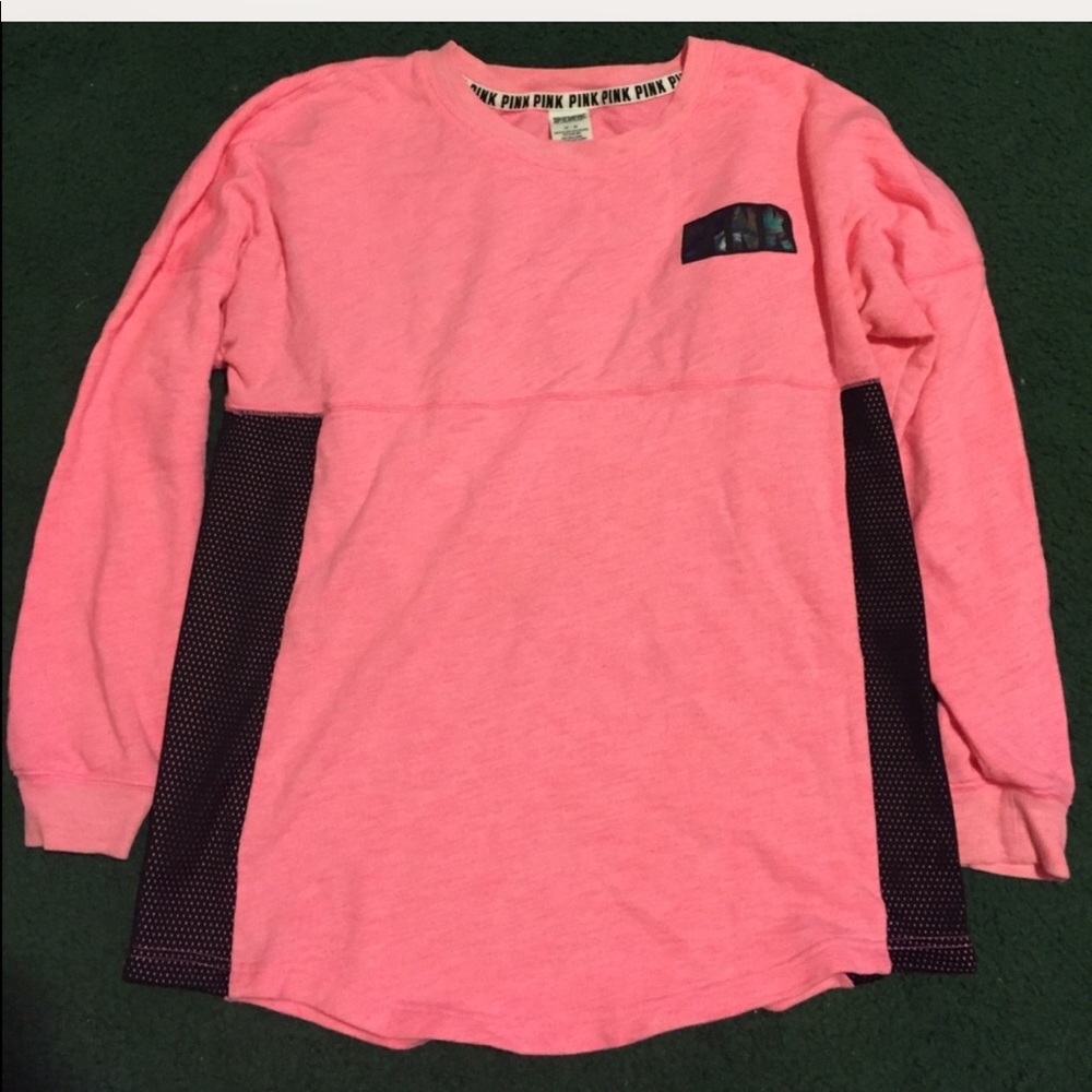 Pink and Black Victoria Secret Brand sweatshirt